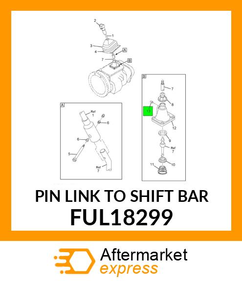 PIN LINK TO SHIFT BAR FUL18299