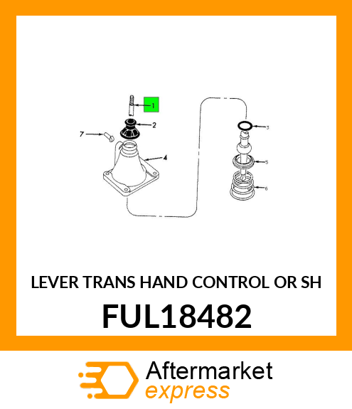 LEVER TRANS HAND CONTROL OR SH FUL18482