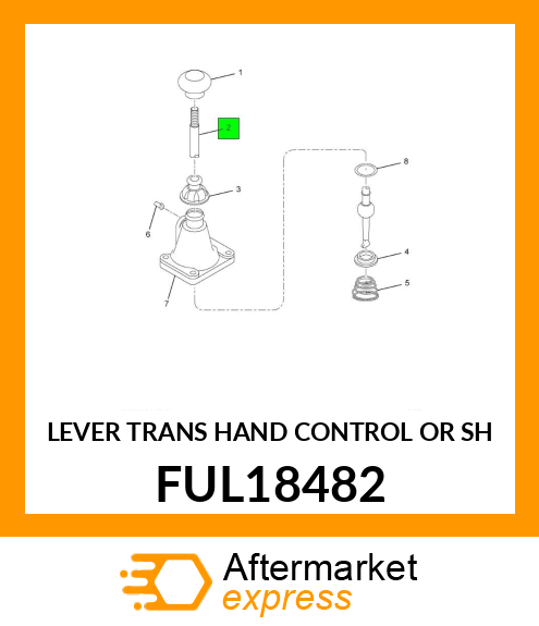 LEVER TRANS HAND CONTROL OR SH FUL18482