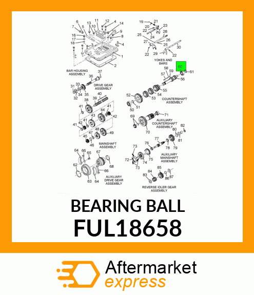 BEARING BALL FUL18658