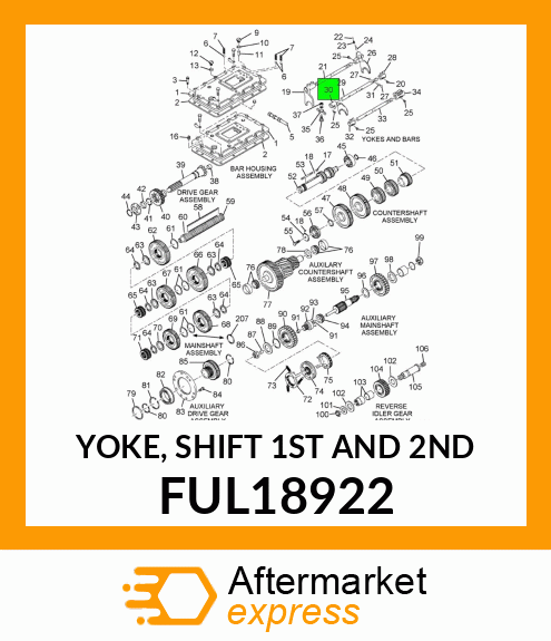 YOKE, SHIFT 1ST AND 2ND FUL18922