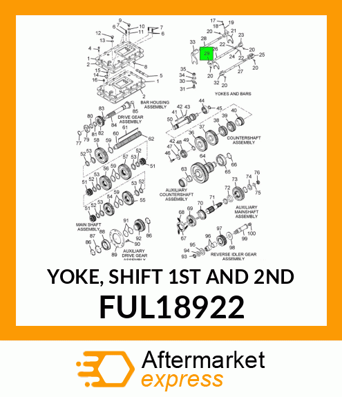 YOKE, SHIFT 1ST AND 2ND FUL18922