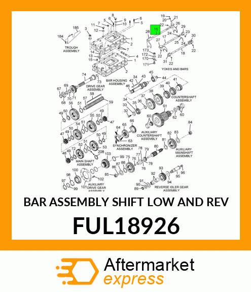 BAR ASSEMBLY SHIFT LOW AND REV FUL18926