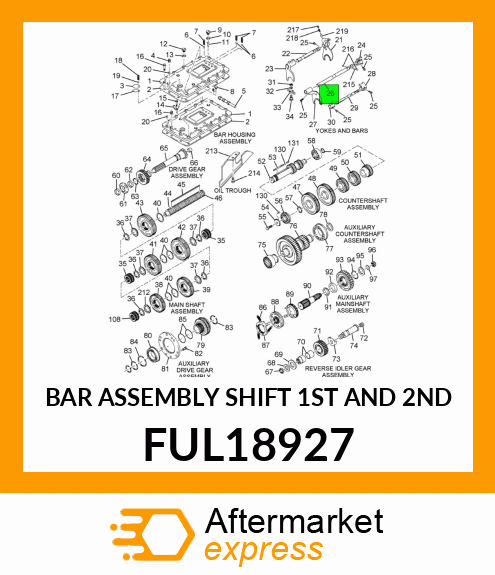 BAR ASSEMBLY SHIFT 1ST AND 2ND FUL18927