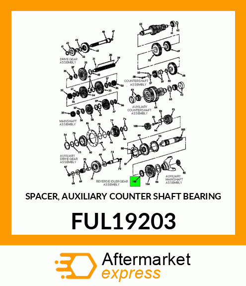 SPACER, AUXILIARY COUNTER SHAFT BEARING FUL19203