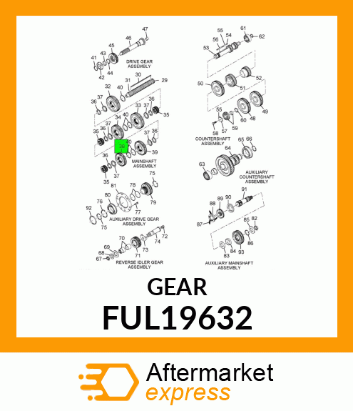 GEAR MANUAL SHIFT FUL19632