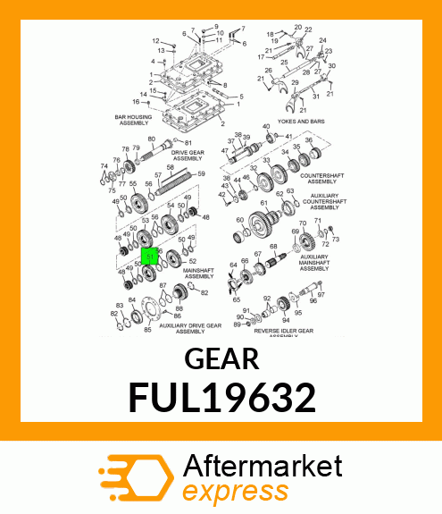 GEAR MANUAL SHIFT FUL19632