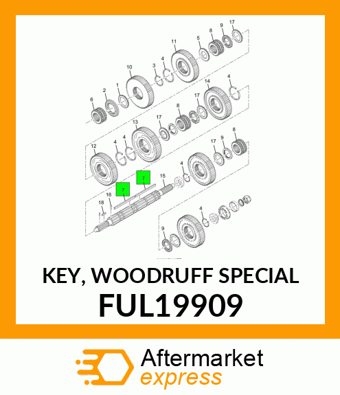 KEY, WOODRUFF SPECIAL FUL19909