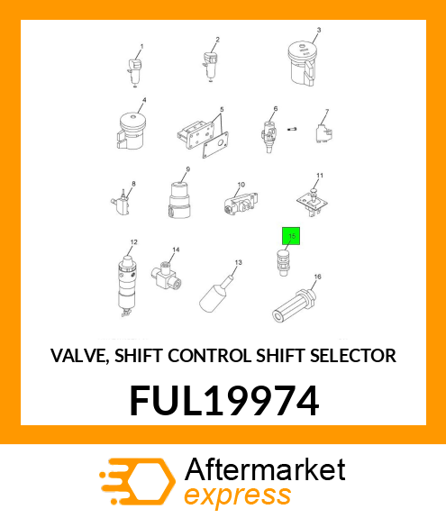VALVE, SHIFT CONTROL SHIFT SELECTOR FUL19974