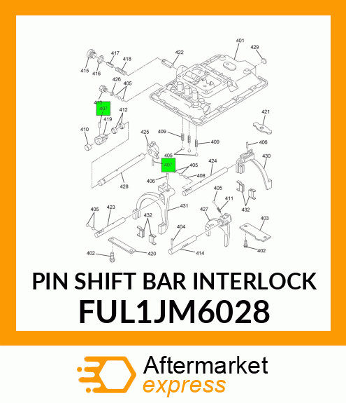 PIN SHIFT BAR INTERLOCK FUL1JM6028