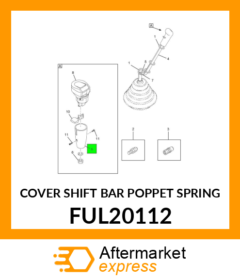 COVER SHIFT BAR POPPET SPRING FUL20112