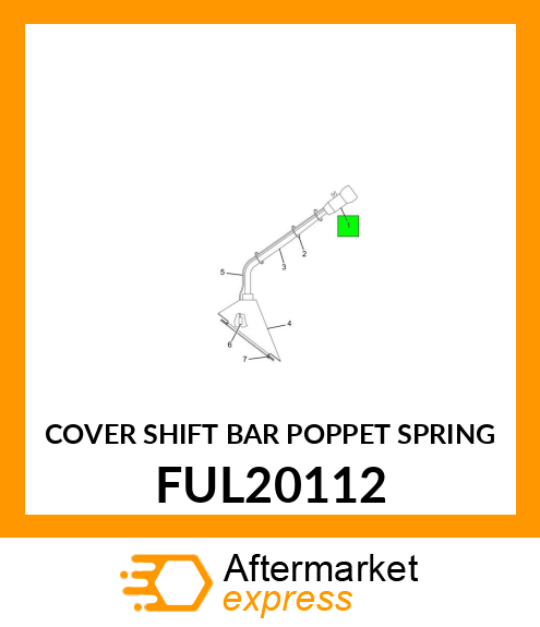 COVER SHIFT BAR POPPET SPRING FUL20112