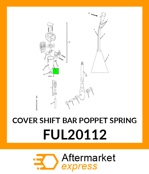 COVER SHIFT BAR POPPET SPRING FUL20112