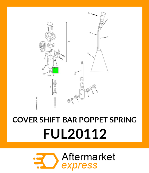 COVER SHIFT BAR POPPET SPRING FUL20112