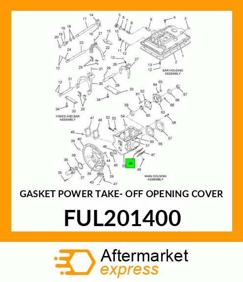 GASKET POWER TAKE- OFF OPENING COVER FUL201400