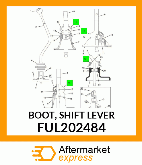 BOOT, SHIFT LEVER FUL202484