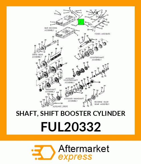 SHAFT, SHIFT BOOSTER CYLINDER FUL20332