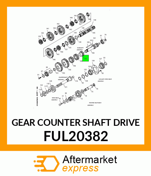 GEAR COUNTER SHAFT DRIVE FUL20382