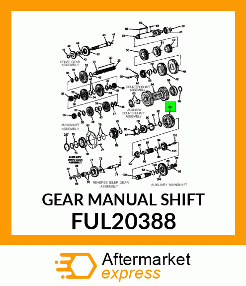 GEAR MANUAL SHIFT FUL20388