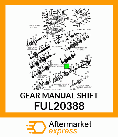 GEAR MANUAL SHIFT FUL20388