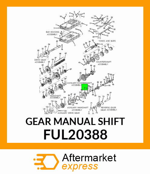 GEAR MANUAL SHIFT FUL20388