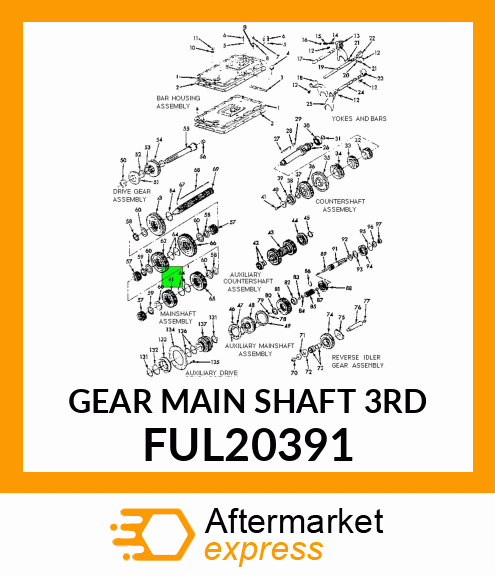 GEAR MAIN SHAFT 3RD FUL20391