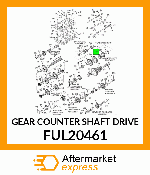 GEAR COUNTER SHAFT DRIVE FUL20461