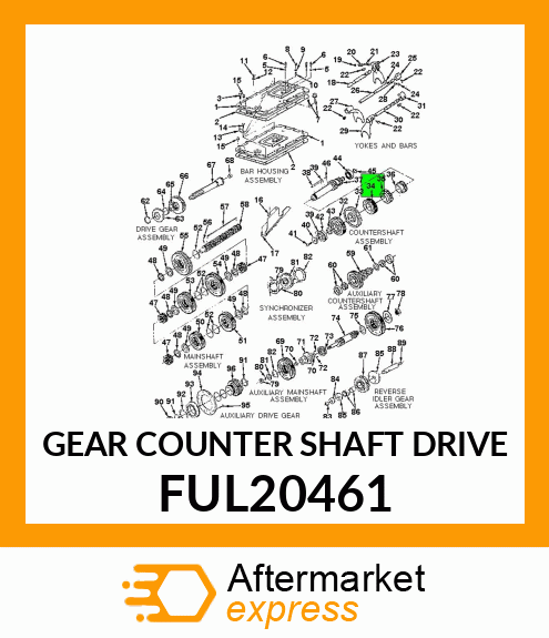 GEAR COUNTER SHAFT DRIVE FUL20461