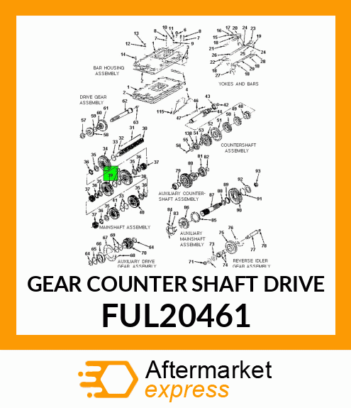 GEAR COUNTER SHAFT DRIVE FUL20461