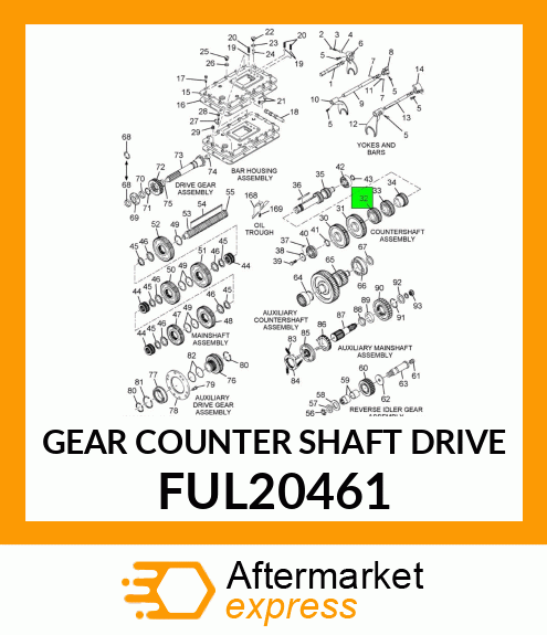 GEAR COUNTER SHAFT DRIVE FUL20461