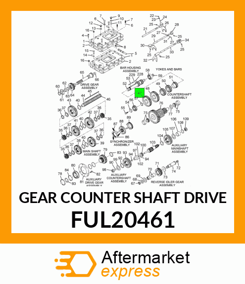 GEAR COUNTER SHAFT DRIVE FUL20461