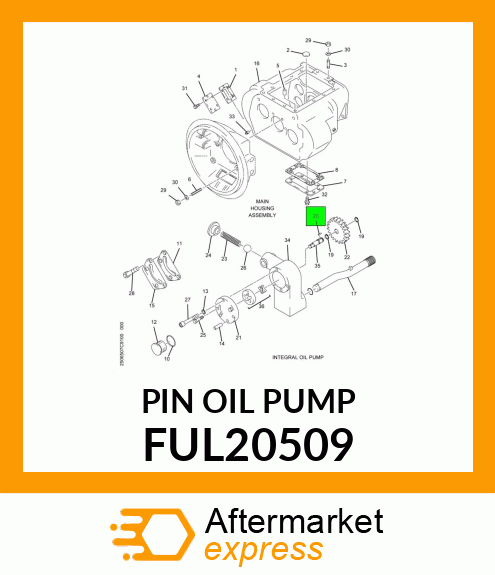 PIN OIL PUMP FUL20509