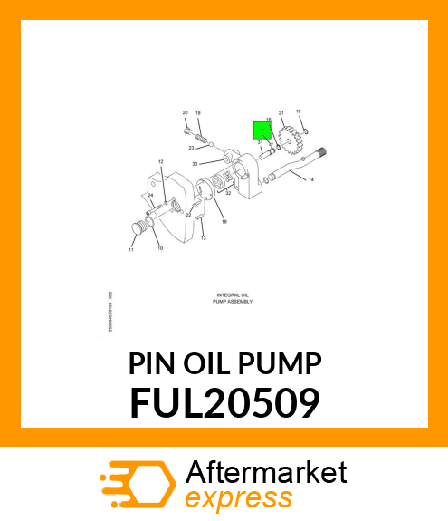 PIN OIL PUMP FUL20509