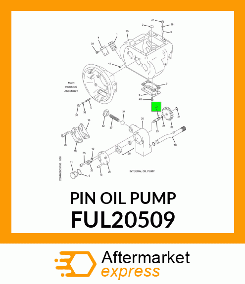 PIN OIL PUMP FUL20509