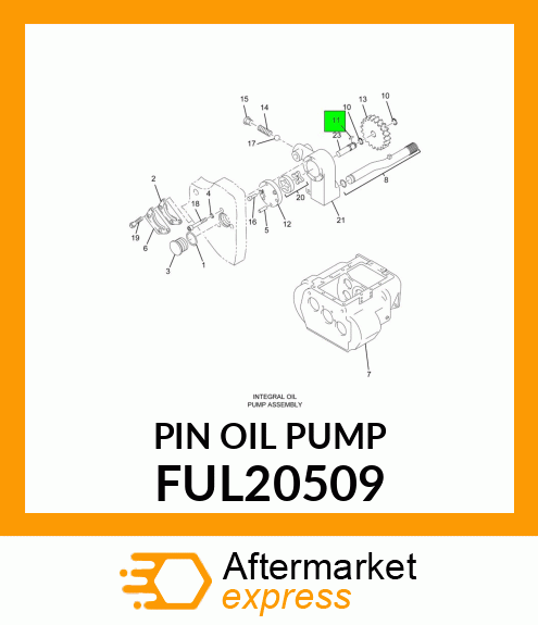 PIN OIL PUMP FUL20509