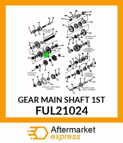 GEAR MAIN SHAFT 1ST FUL21024