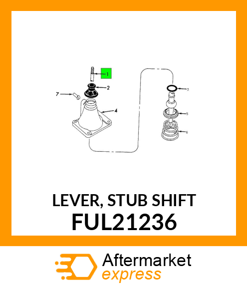 LEVER, STUB SHIFT FUL21236