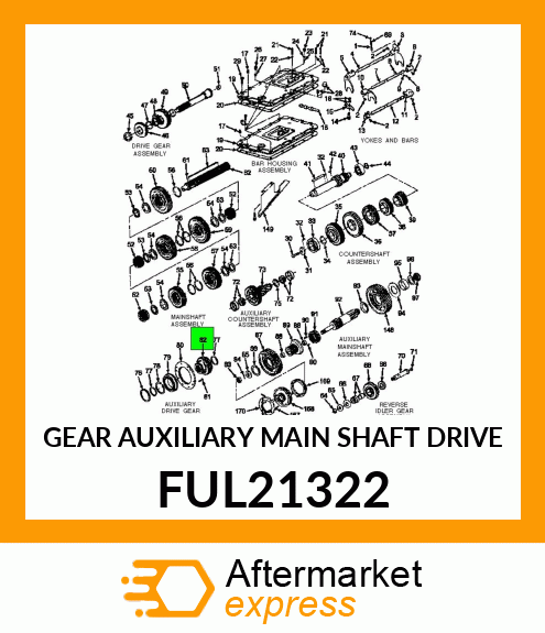 GEAR AUXILIARY MAIN SHAFT DRIVE FUL21322