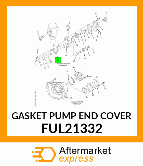 GASKET PUMP END COVER FUL21332