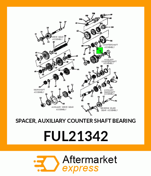 SPACER, AUXILIARY COUNTER SHAFT BEARING FUL21342