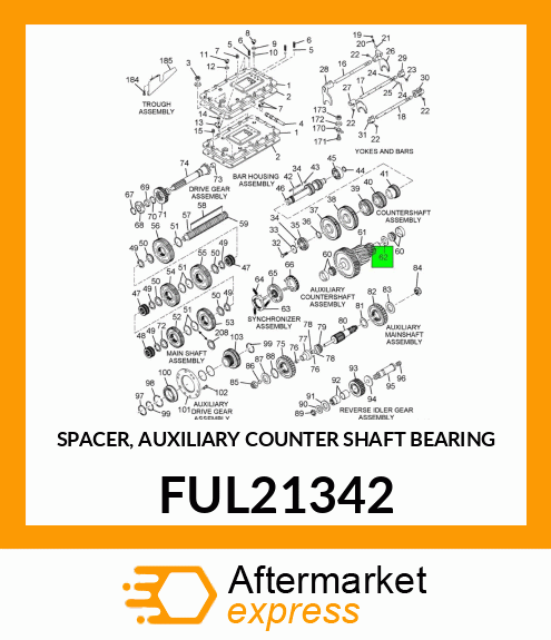 SPACER, AUXILIARY COUNTER SHAFT BEARING FUL21342