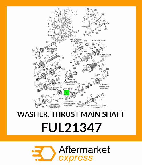 WASHER, THRUST MAIN SHAFT FUL21347