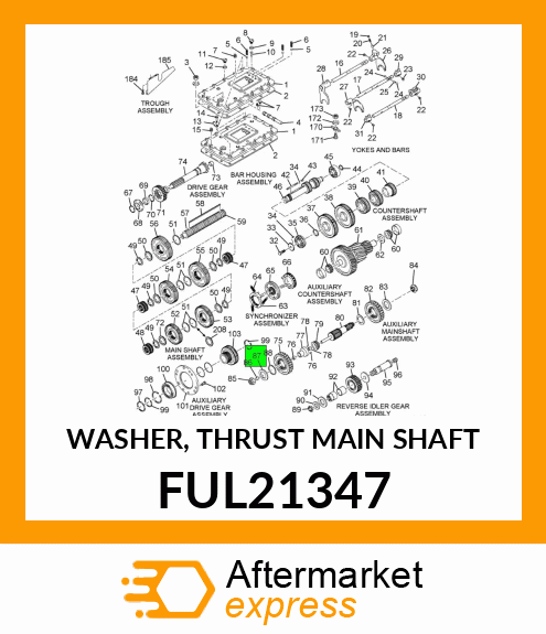 WASHER, THRUST MAIN SHAFT FUL21347