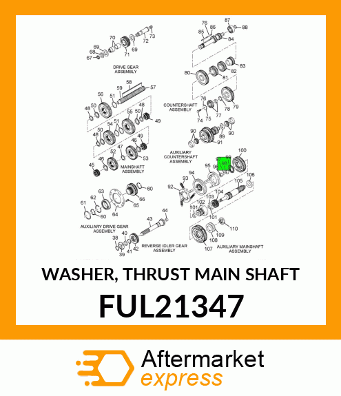 WASHER, THRUST MAIN SHAFT FUL21347