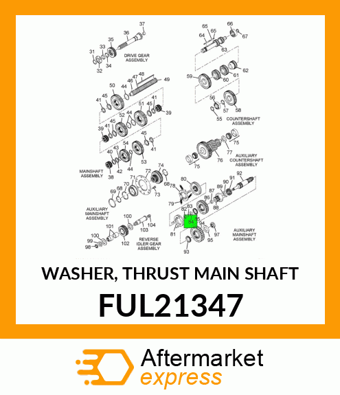 WASHER, THRUST MAIN SHAFT FUL21347