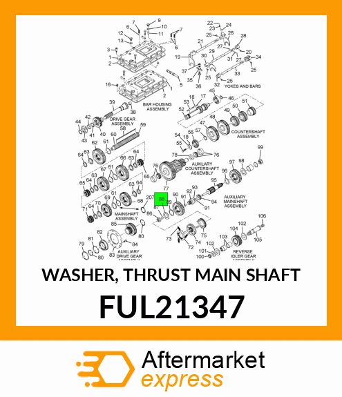 WASHER, THRUST MAIN SHAFT FUL21347