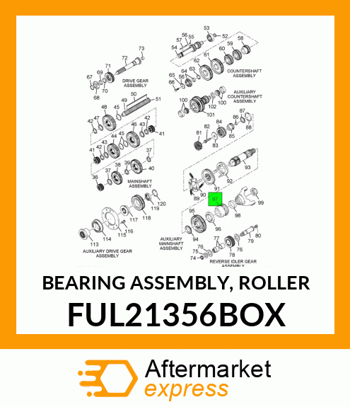 BEARING ASSEMBLY, ROLLER FUL21356BOX