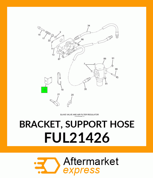 BRACKET, SUPPORT HOSE FUL21426