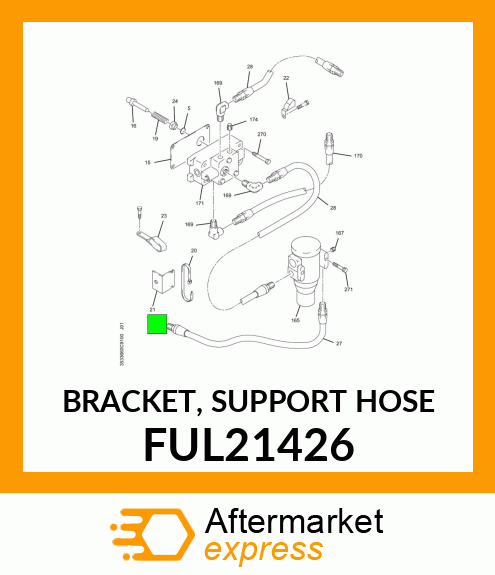 BRACKET, SUPPORT HOSE FUL21426