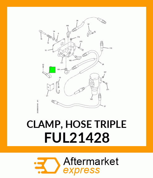 CLAMP, HOSE TRIPLE FUL21428